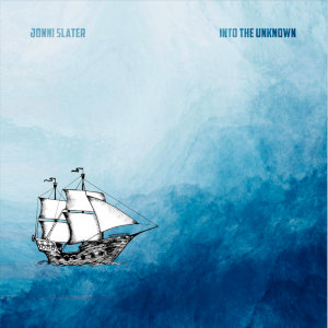 Into the Unknown cover, a ship sailing against a stormy blue background